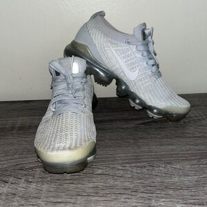Nike‎ Air VaporMax 33 Men Light Grey Athletic Running Shoes Size 7.5